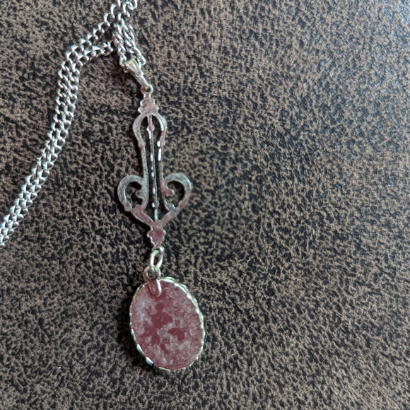 Vintage painted necklace - Picture 5 of 5